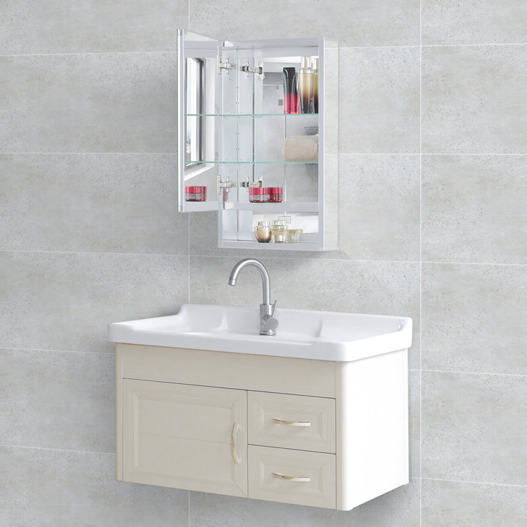 Bathroom Double Sided Mirror Doors Everything Bathroom